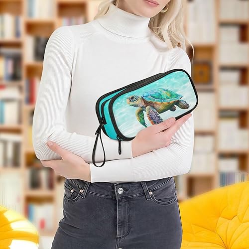 Vista 444 de Estuche para lápices de fútbol y fútbol, estuche grande para lápices para niños y niñas, compartimentos con cremallera, gran capacidad, papelería