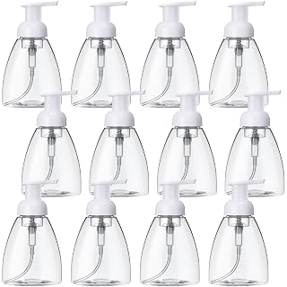 Eboot 12 Pcs 8 oz Foaming Soap Dispenser Foaming Pump Bottle Travel Hand Soap Pump Foam Dispenser Bottle Plastic Press Bottles Empty Refillable Plastic Container for Liquid Shampoo - Amazon product rated Grade B