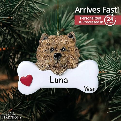 Miniatura 2 de Adorno personalizado de Chow Chow Chow First Christmas 2023  Decoración navideña Chow Chow  Regalos para todos los amantes y dueños de perros