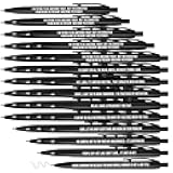Tenceur Sarcastic Funny Pens for Adults Women Coworkers Negative Sarcastic Sayings Passive Office Appreciation Gifts for Employees Teacher Staff Team Volunteer(50 Pcs)