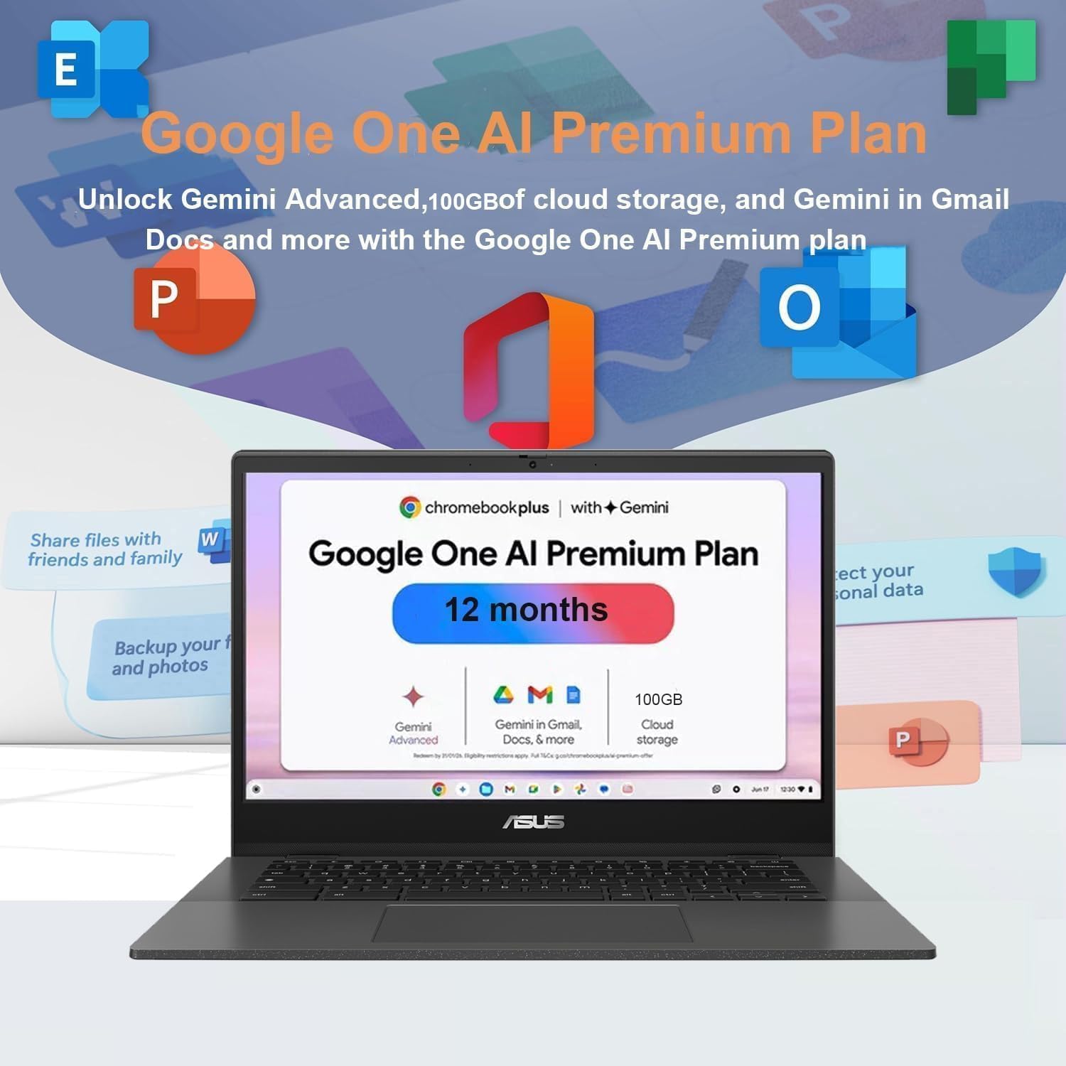 ASUS Chromebook CM14 Laptop (14" FHD LED Anti-glare, MediaTek Kompanio 520, 128GB Storage (64GB eMMC + 64GB SD Card)), Home & Student, Ruggedized, 15-Hr Long Battery Life, Webcam, Wi-Fi 6, Chrome OS