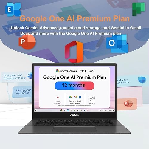 Miniatura 13 de ASUS Chromebook CM14 Laptop (14" FHD LED Anti-glare, MediaTek Kompanio 520, 4GB RAM, 64GB eMMC), Ruggedized, Home & Student, Light Weight, 15-Hr