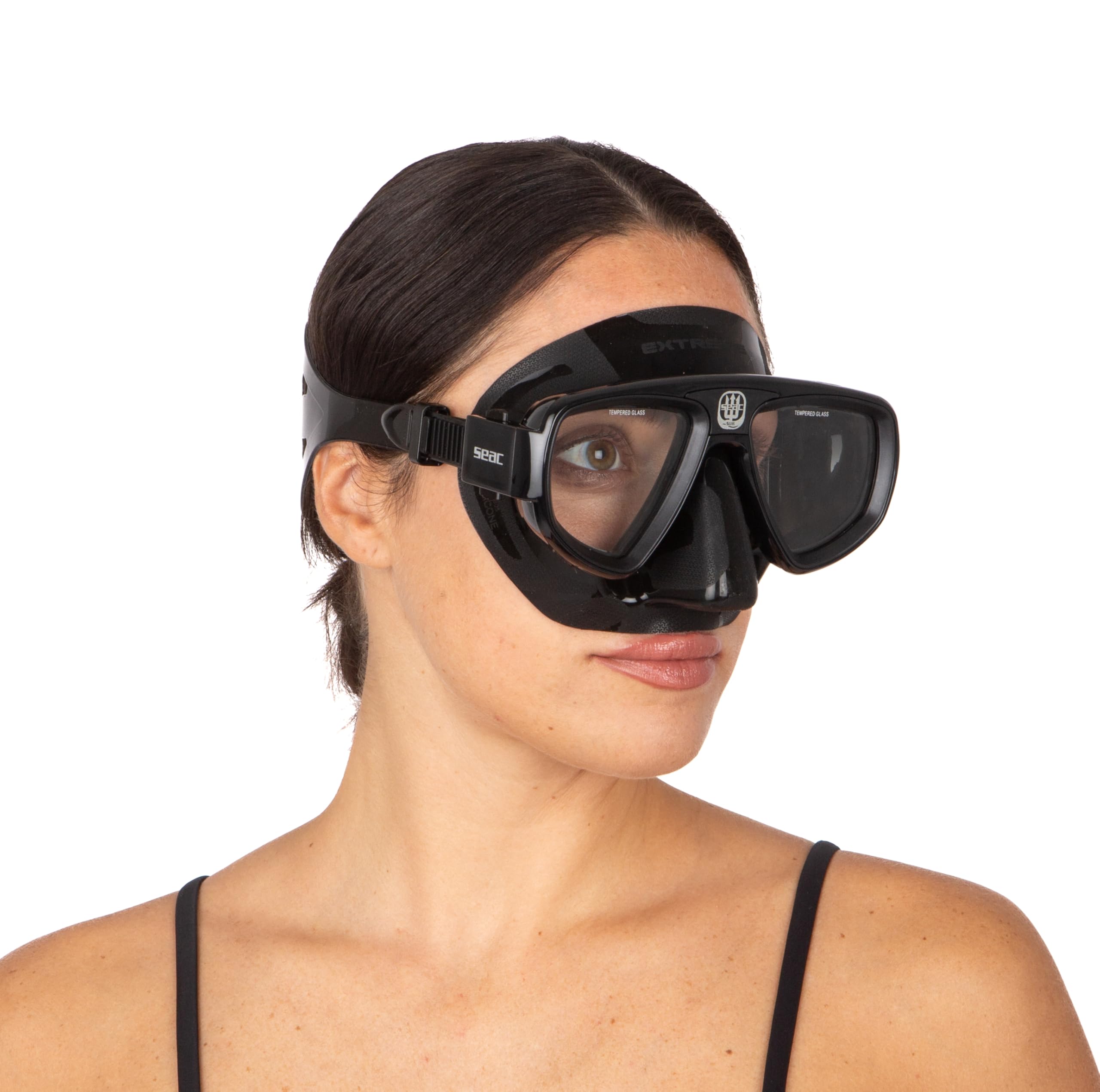 SEAC Set BIS Extreme Dry, Kit en Silicone pour Plongée sous-Marine et en apnée avec Masque et Tuba avec Système Dry Top et soupape de Purge