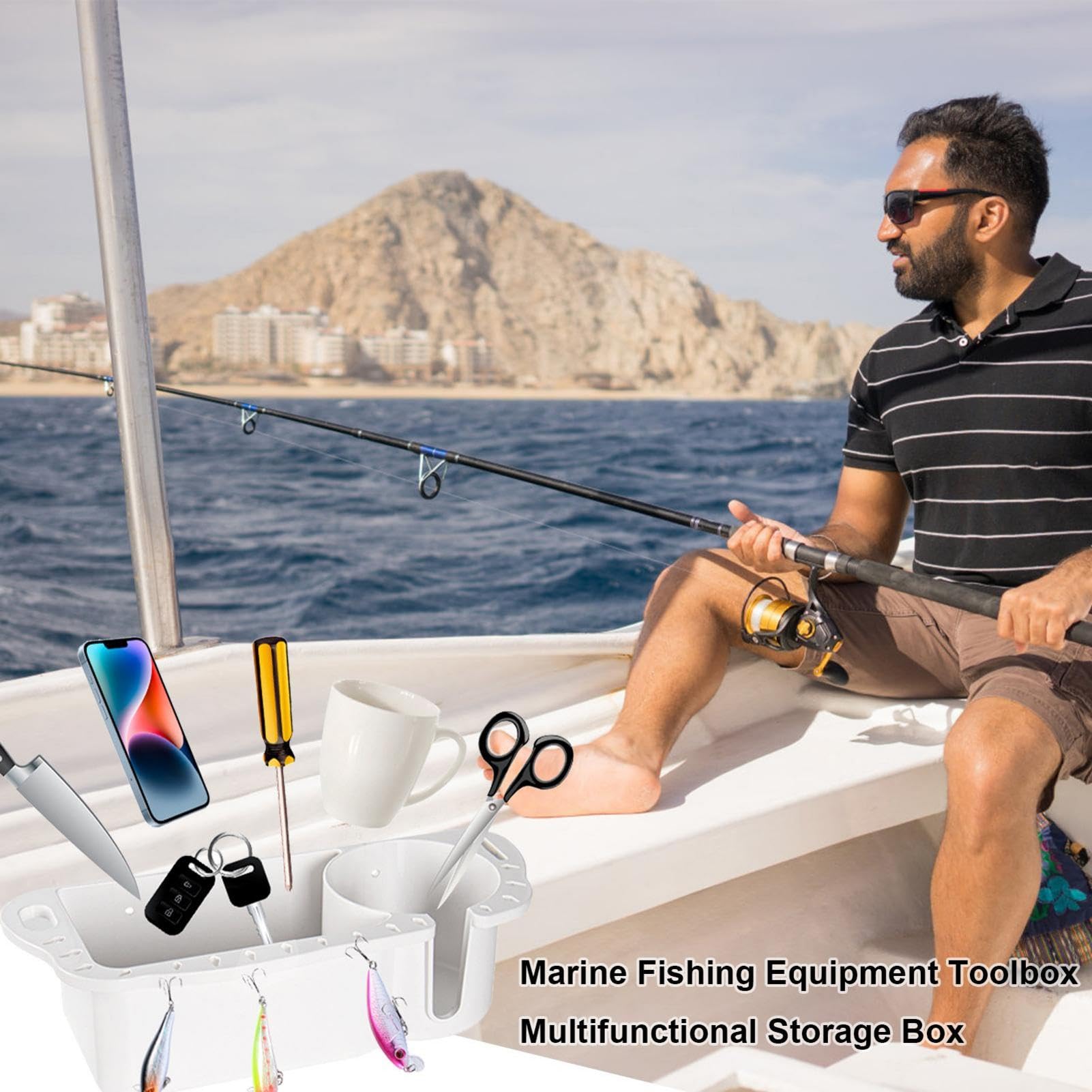 Porta Attrezzi Da Pesca Blackfinmfg.com BFM-0051 Per Barca – Piattaforma Di Lancio - Foto 1