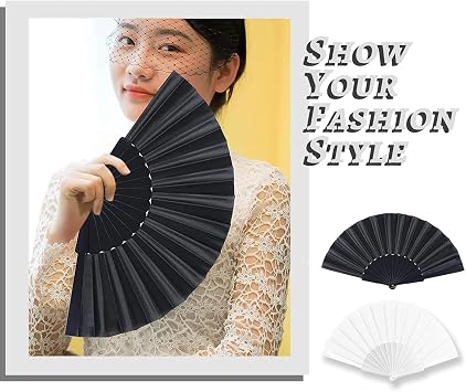 4Pcs Folding Fan, Hand Fan Folding,Hand Fans For Women Folding, For Wedding, Silk Fabric Plastic Ribs Handheld Fan,Handheld Fan Per For Mance, Dancing,Home Decoratio