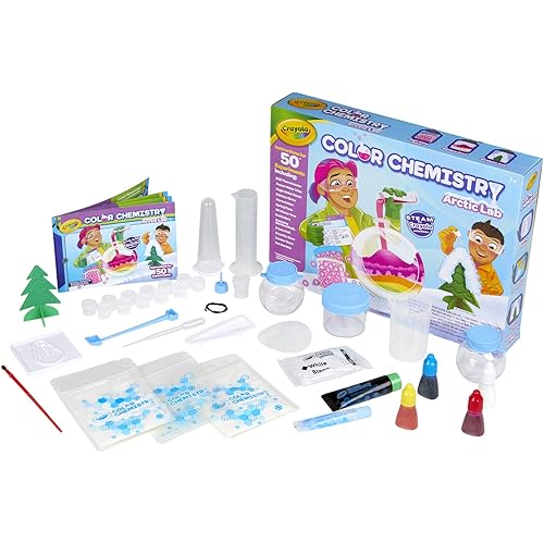 Crayola Arctic Color Chemistry Set for Kids, Steam/Stem Activities, Educational Toy, Ages 7, 8, 9, 10