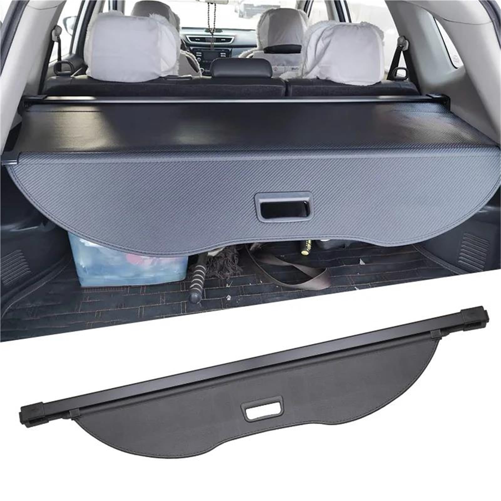 Para Nissan Para X-TRAIL Para ROGUE 2014-2020 cubierta carga maletero portaequipajes retráctil impermeable protector privacidad Cubierta Carga(Cuero)