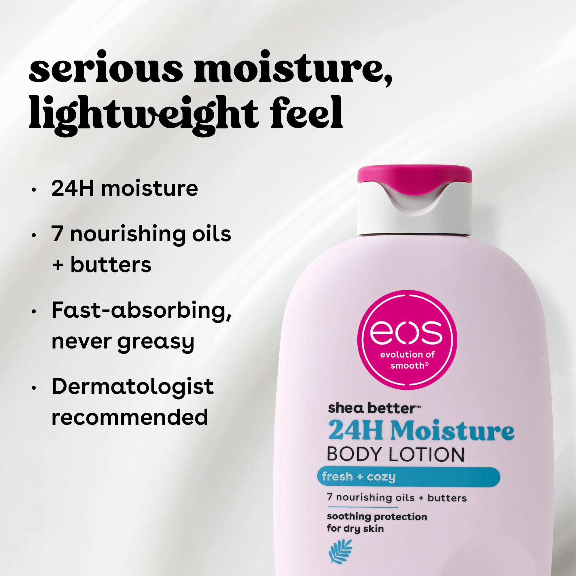 eos Natural Shea Better Body Lotion, Fresh & Cozy, 16 fl oz view 5