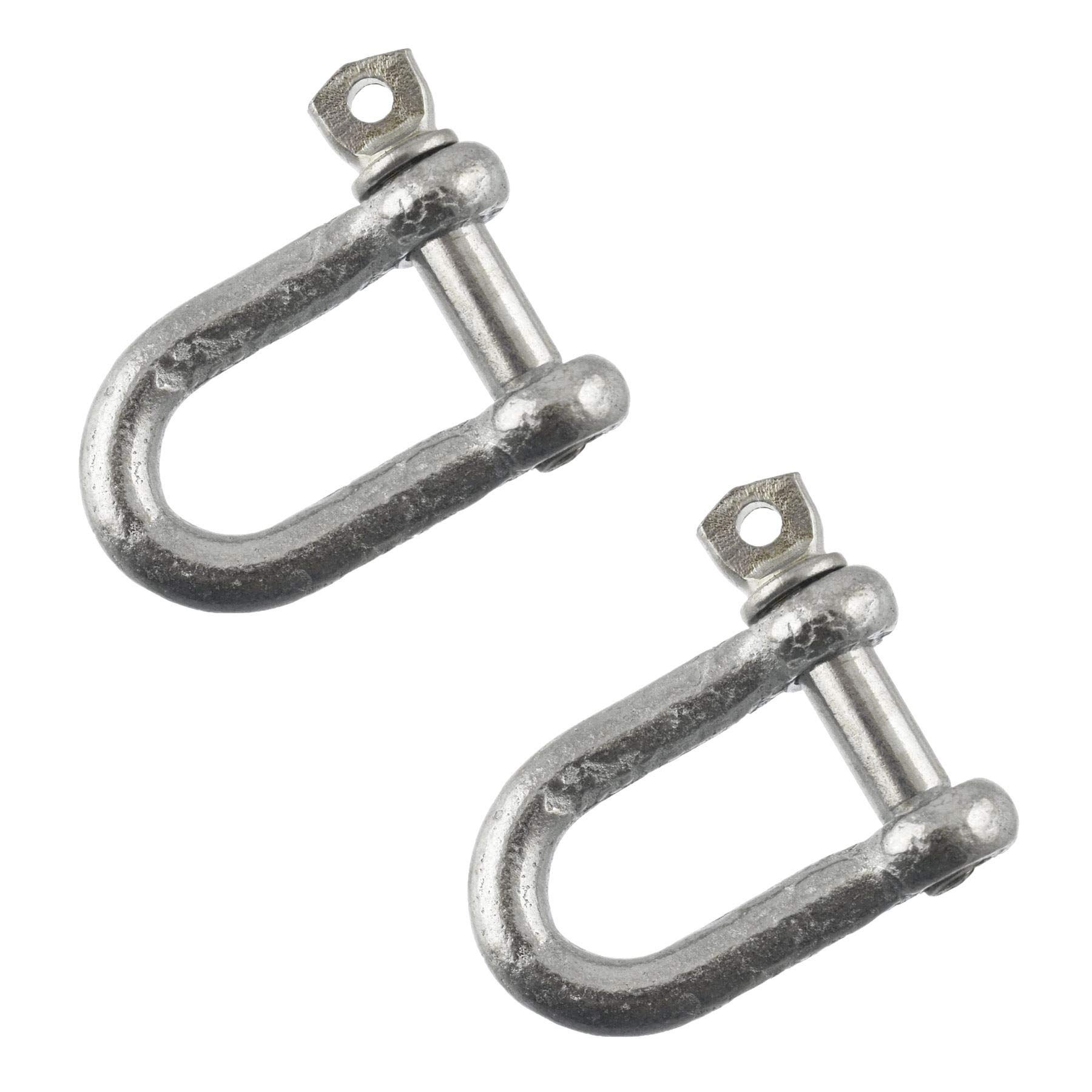 Ab Tools 6Mm Galvanised Dee Shackle Pack Of 2 Shackle Chandlery Dk01