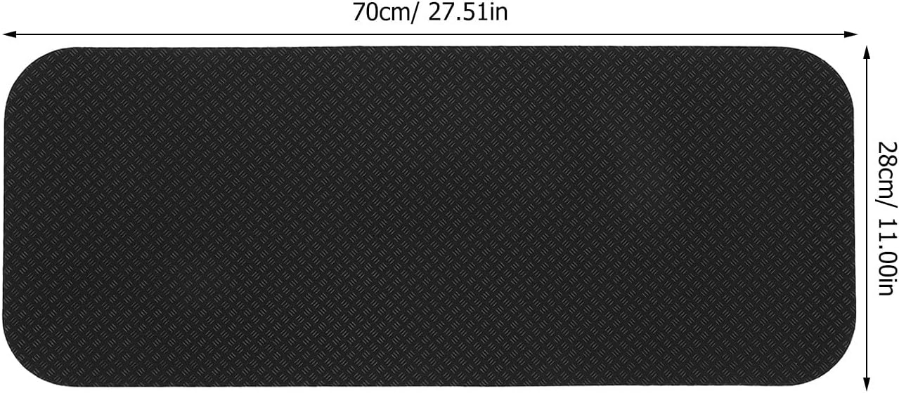 2pcs Stationary Bike Mat Non Slip Gym Mat 27. 6x11 for Exercise Equipment Floor Pad Shock Absorbing Pad for Indoor Cycling and Treadmill Use in Home Gym