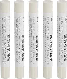 uxcell Furniture Repair Crayons, 5Pcs - Wood Wax Filler Stick, Furniture Markers Touch Up - for Scratches Holes Tables Desks Wooden Floors Cover Ups, Gray Chicken Wings Wood