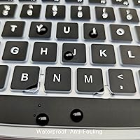 Vista 4 de Protector de teclado de silicona ultra fino de alta calidad, compatible con Logitech Craft, teclado inalámbrico ergonómico Logitech MX, diseño