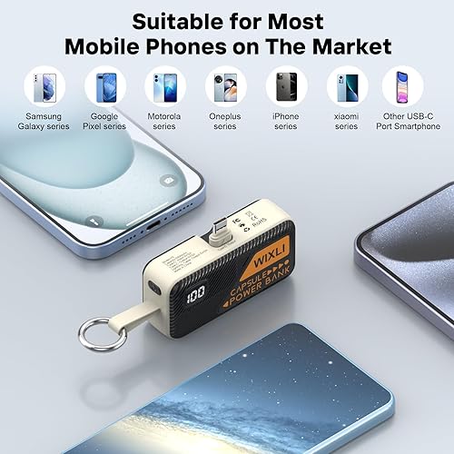 Miniatura 3 de Cargador portátil para iPhone 15 16, cargador de teléfono portátil USB-C de 5000 mAh con cable iOS, mini batería para iPhone 16 Pro16 Plus16