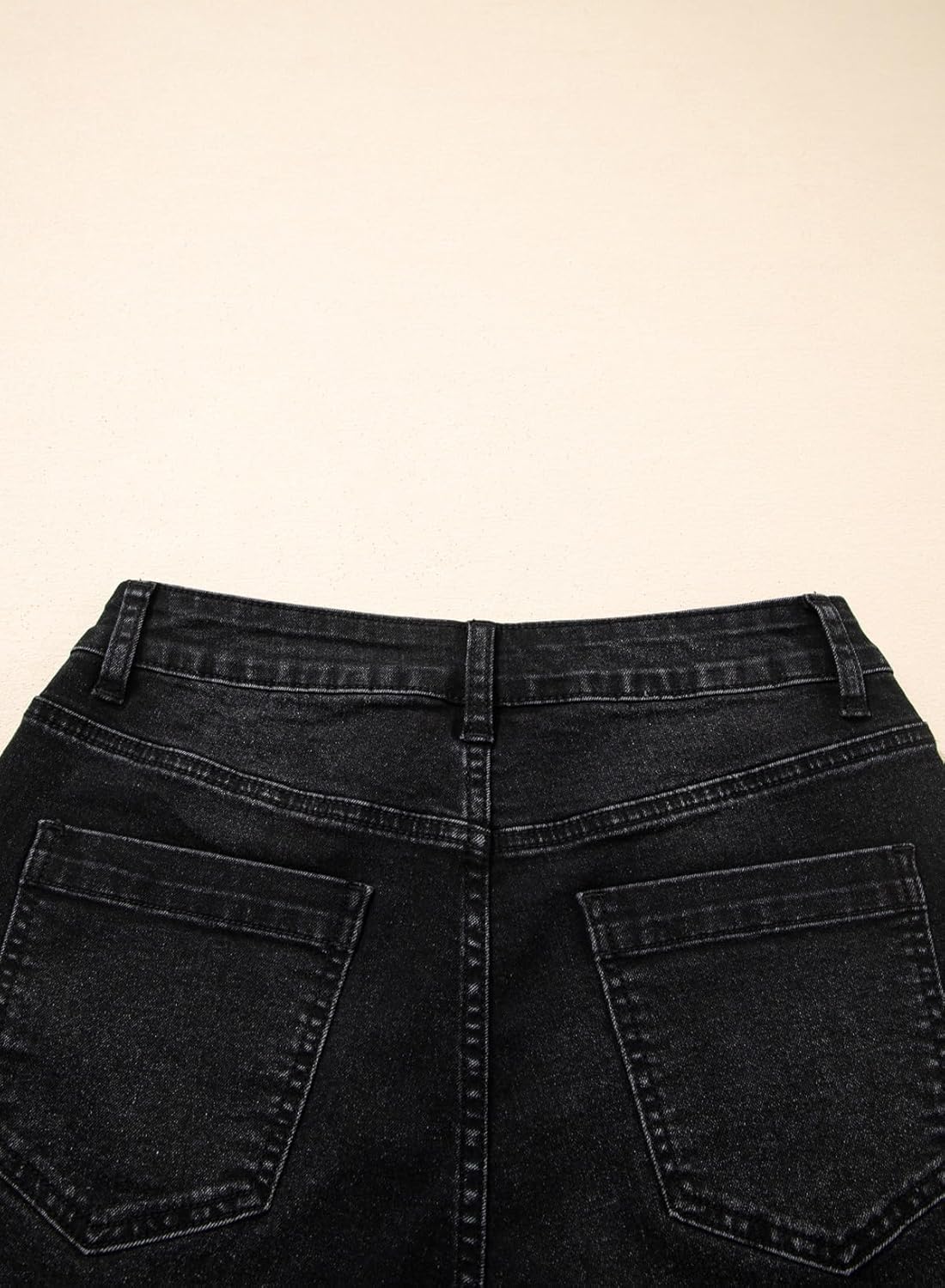 Sidefeel Womens Jean Shorts High Waisted Stretchy Wide Leg Bermuda Denim Shorts Casual Loose Fit Summer Jorts with Pockets - Image 4