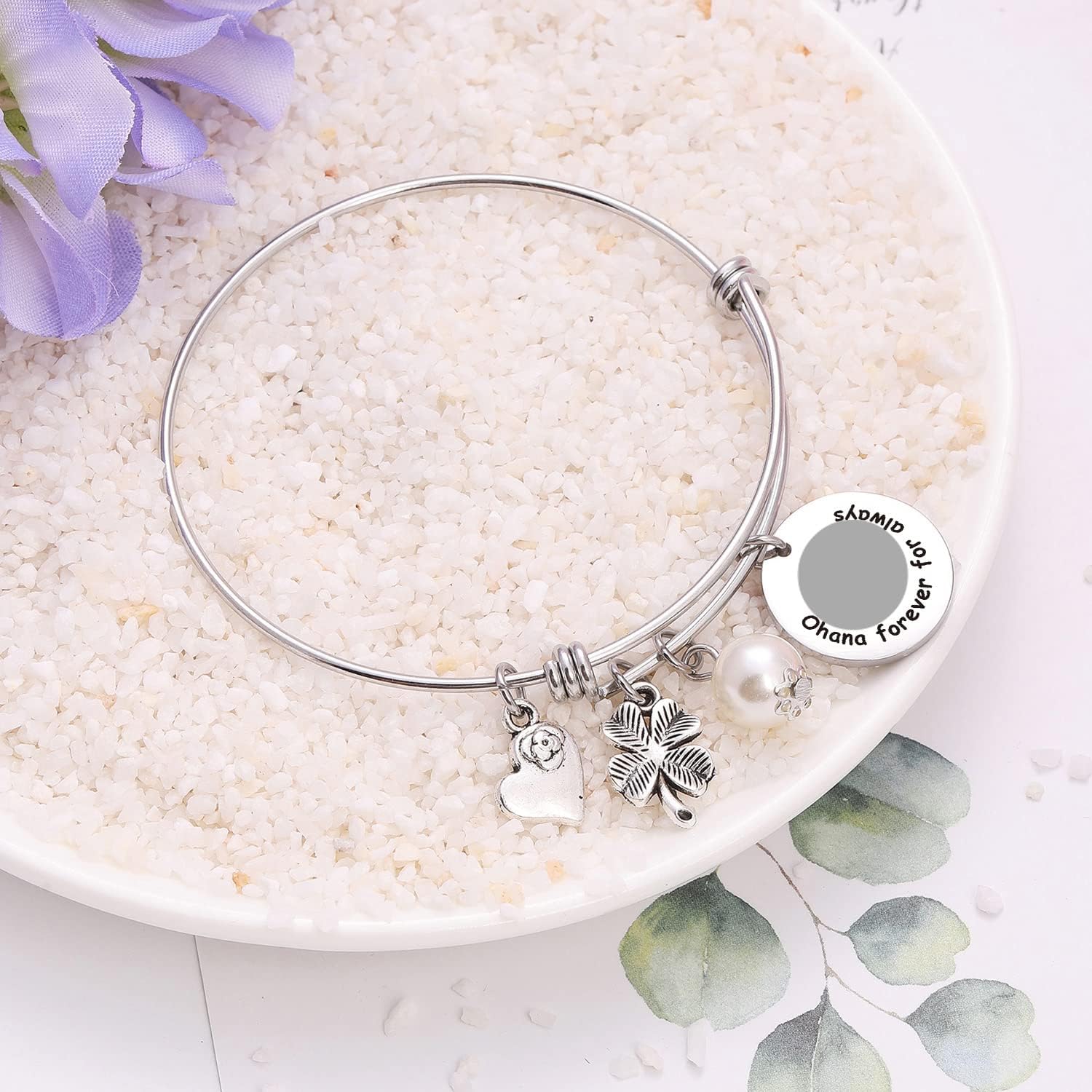 TzrNhm Blossom Family Bracelet, Gift for Mother, Sister, Aunt, Girlfriend, or Best Friend, BFF Jewelry for Daughter-in-Law, Birthday, Anniversary, or Everyday Wear, Stainless Steel Design - Image 4