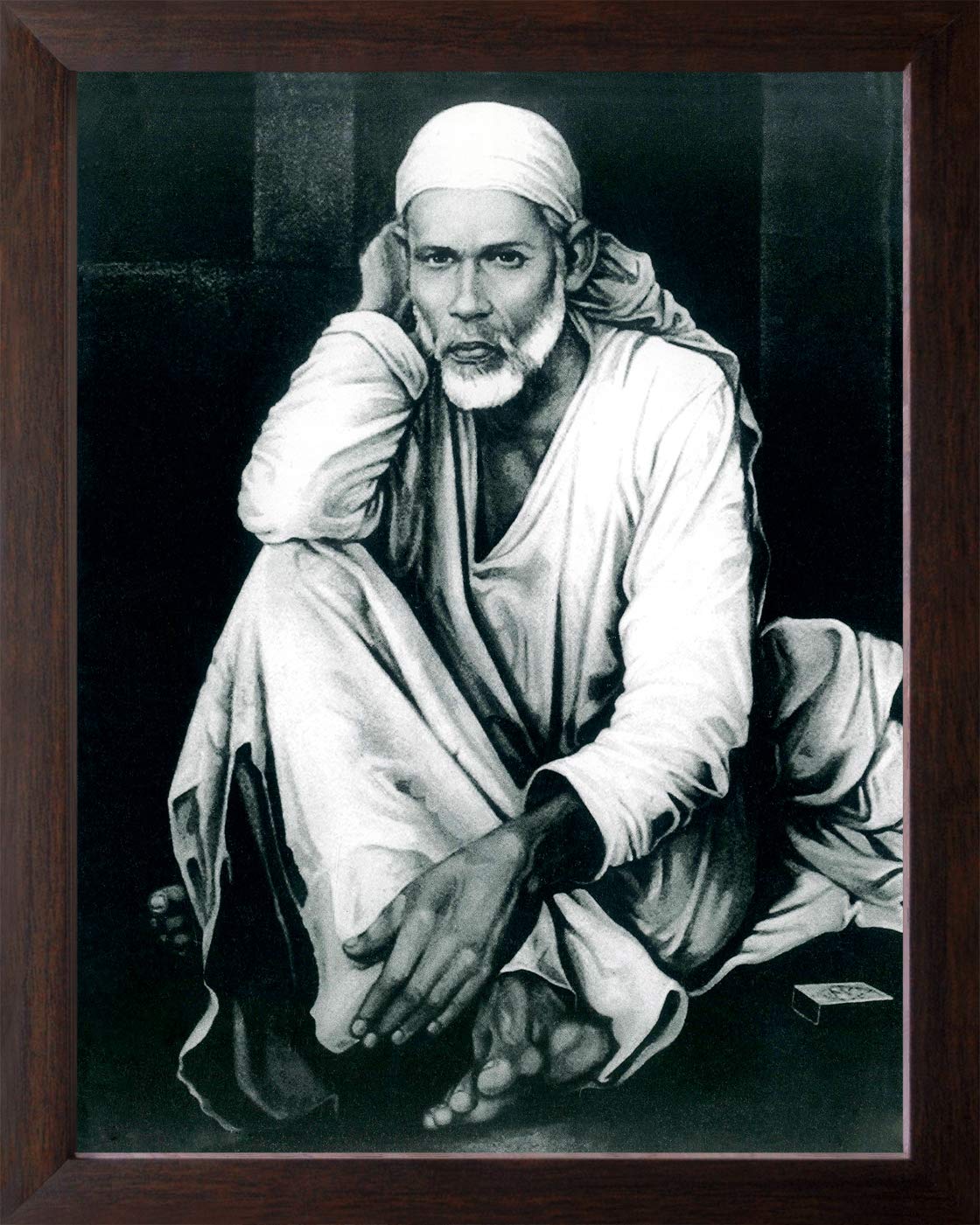 Art n Store Rare Picture of Lord Sai Nath HD Printed Religious & Decor
