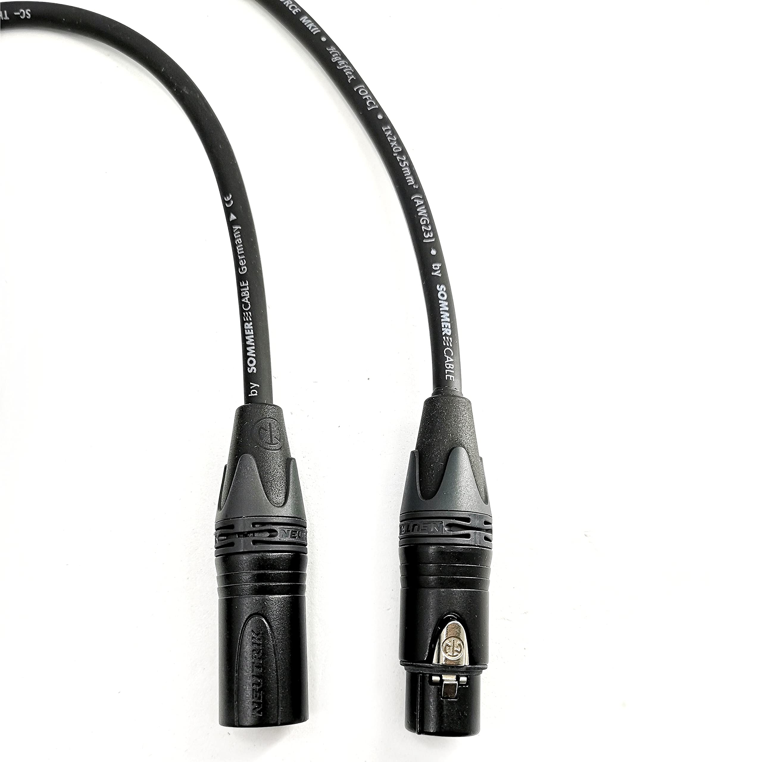 Cavo per microfono XLR a 3 poli altamente flessibile con SC-Source MKII 0,25 mm² NEUTRIK® XX maschio – SC-XLR-SRC-NC3XX-B-4000-SW – 131.23 ft