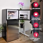 Frigidaire EFR451 2 Réfrigérateur/congélateur de porte, 4.6 ft cu, platine Series, Acier inoxydable, double