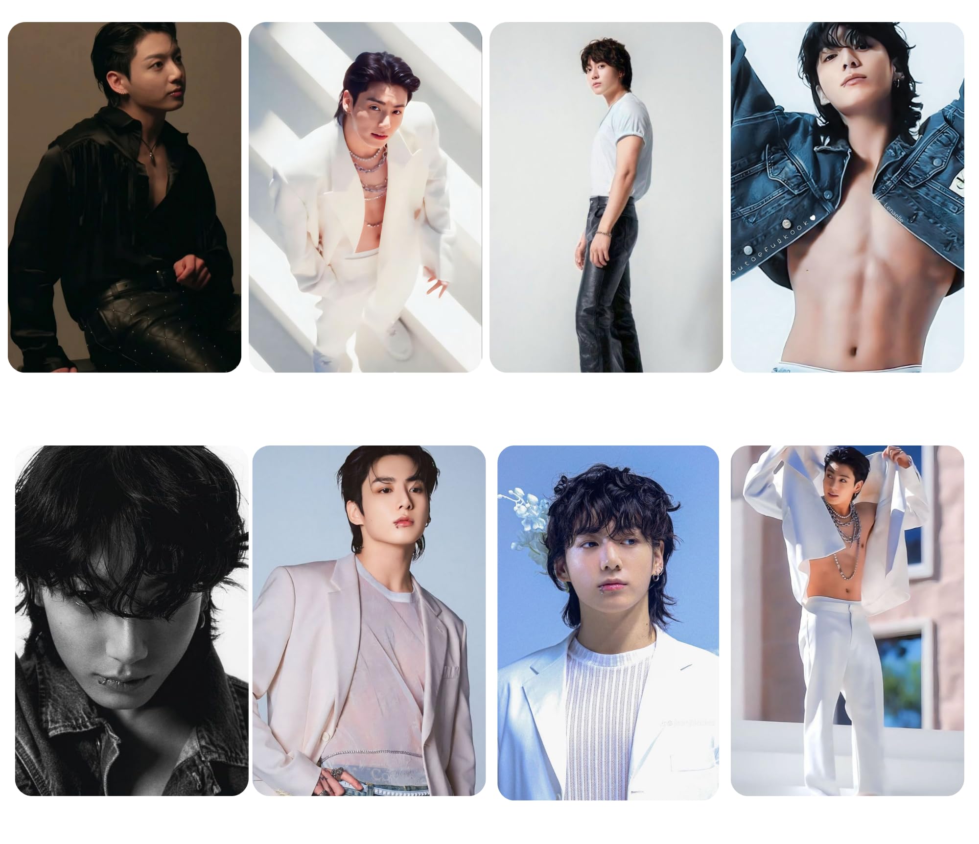 Exclusive BTS Jungkook latest photoshoot Photo Card Set (8 Cards