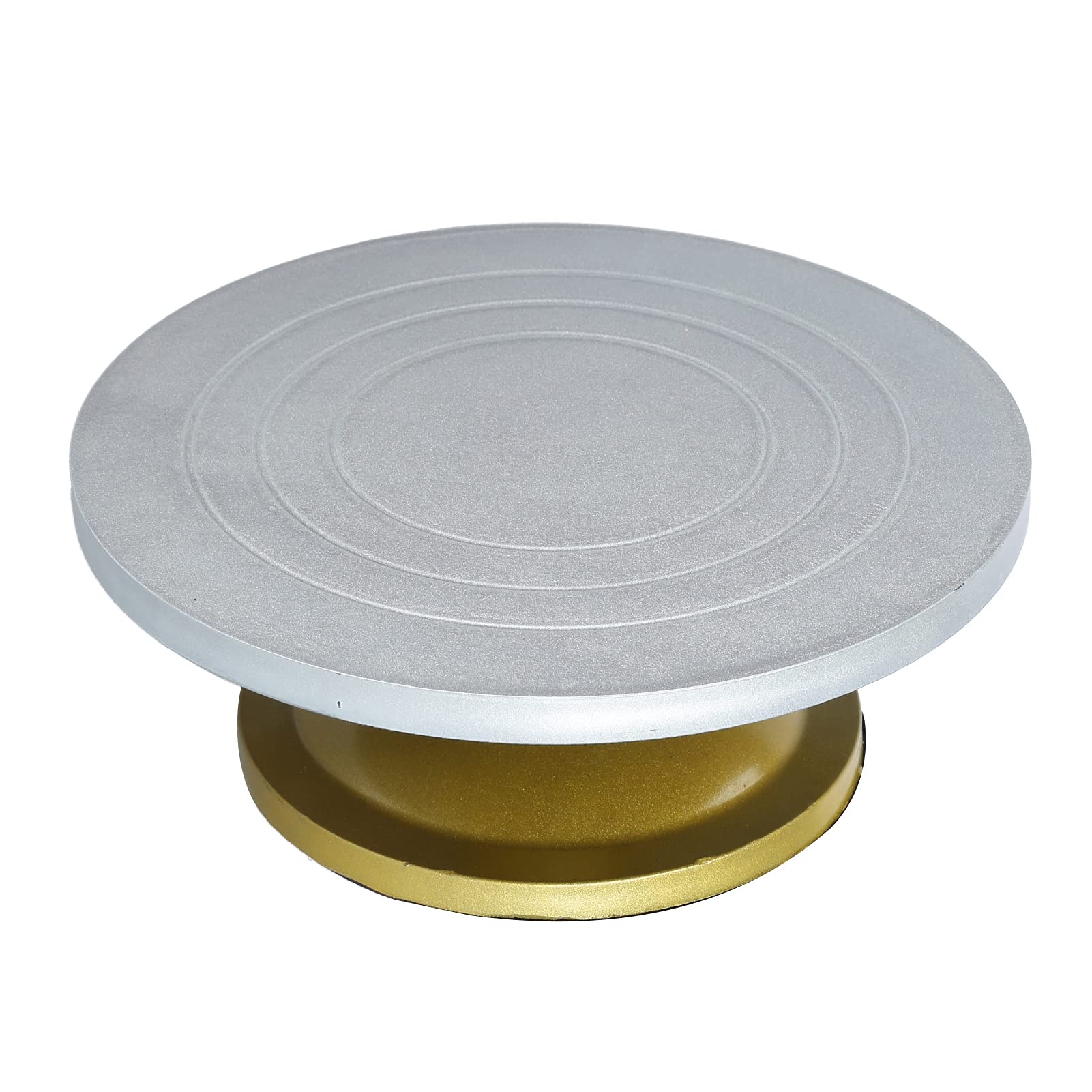 Acouto Plato Giratorio de Acero y Plástico Grueso para Decoración de Tartas, Giratorio de 360°, para el Hogar, Tienda de Postres, Fácilmente Todo lo que Necesitas para o [lados de 360°, la Rotación