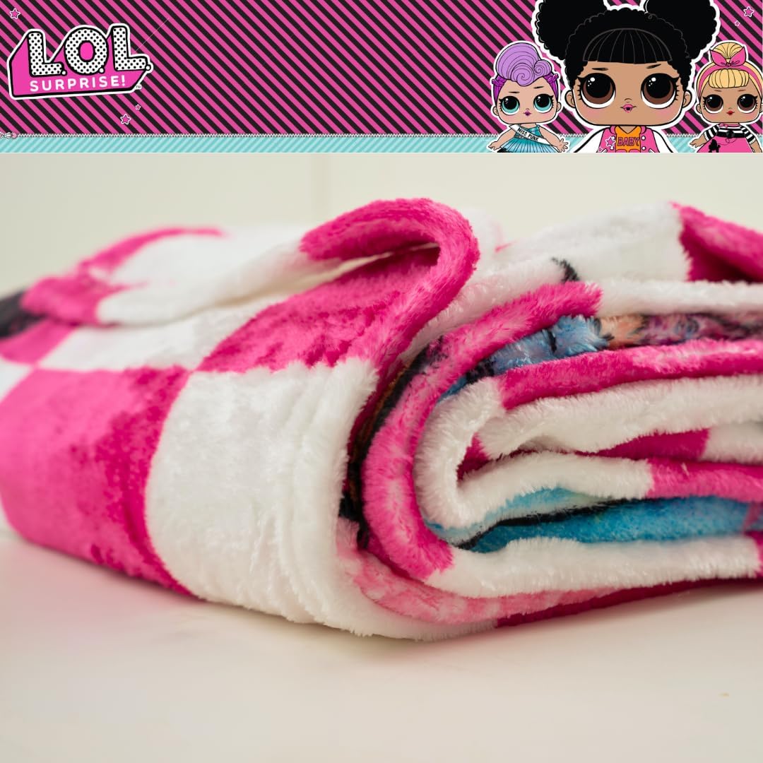 LOL Surprise! Kids Bedding Super Soft Plush Throw Blanket, 46 in x 60 in, (Officially Licensed Product) by Franco image 5