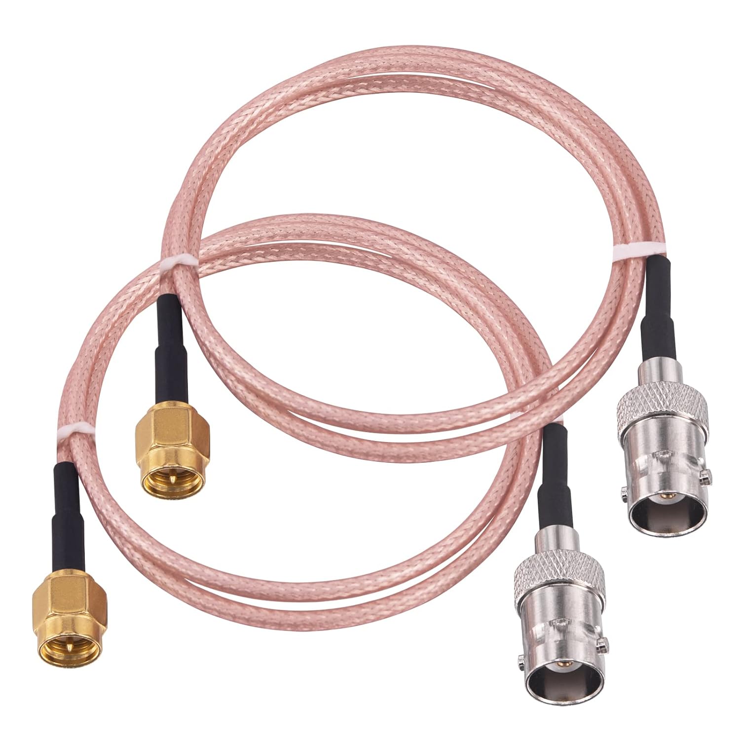 urcianow 2PCS SMA Male to BNC Female Cable 50CM RG316 Coaxial Cable Low