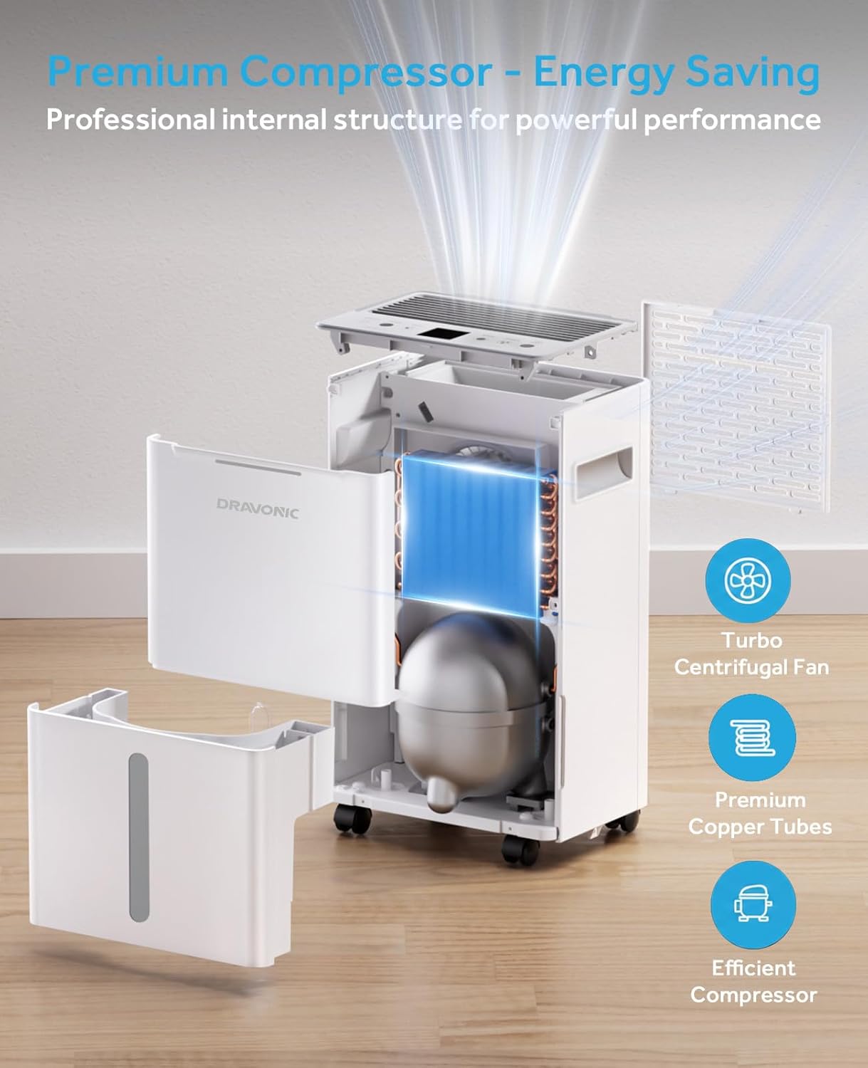 21 Pints Dehumidifier for Basement, 1500 Sq. Ft Dehumidifiers for Home with Drain Hose, Quiet Smart Humidity Control for Bedroom Bathroom with Auto Shut Off, 24H Timer 9 71fFkGF5RRL. AC SL1500