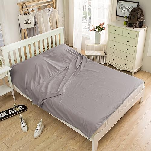 Miniatura 8 de Saco de dormir para viajes y campamentos, ligero, compacto, portátil, delgado, para adultos, sábana de dormir suave de alta calidad para viajes,