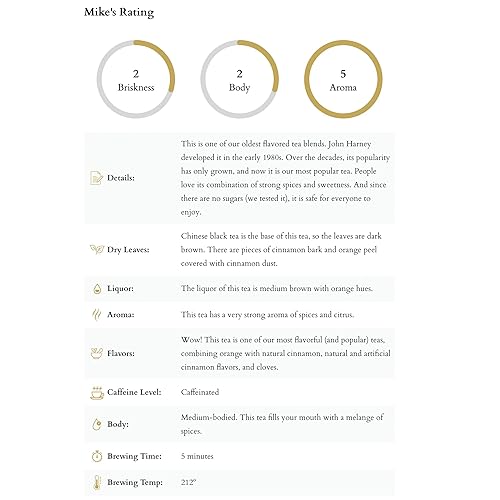 Miniatura 4 de Té de canela, 50 bolsitas, de Harney & Sons