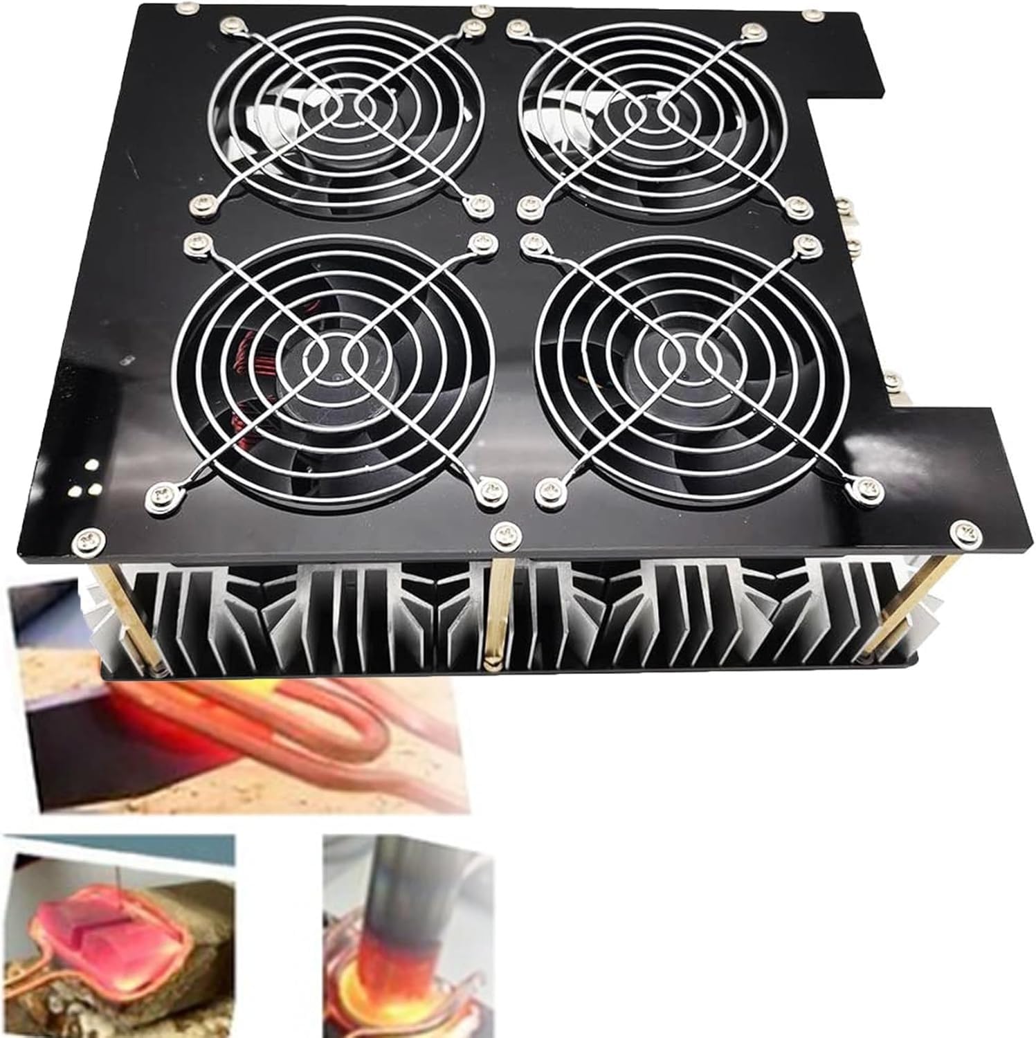 Płyta grzewcza indukcyjna 5000W magnetyczna nagrzewnica indukcyjna z pompą wodną ze spiralną cewką do hartowania metali żelaznych(70ml Crucible)