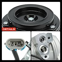 Vista 10 de Compresor de aire A-Premium con embrague compatible con modelos Chevrolet, GMC - Silverado, Sierra, Tahoe, Yukon, Suburban, Express, Escalade