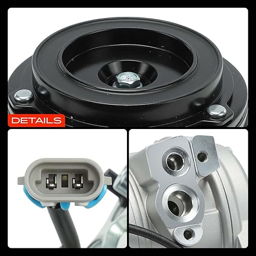 Miniatura 10 de Compresor de aire A-Premium con embrague compatible con modelos Chevrolet, GMC - Silverado, Sierra, Tahoe, Yukon, Suburban, Express, Escalade