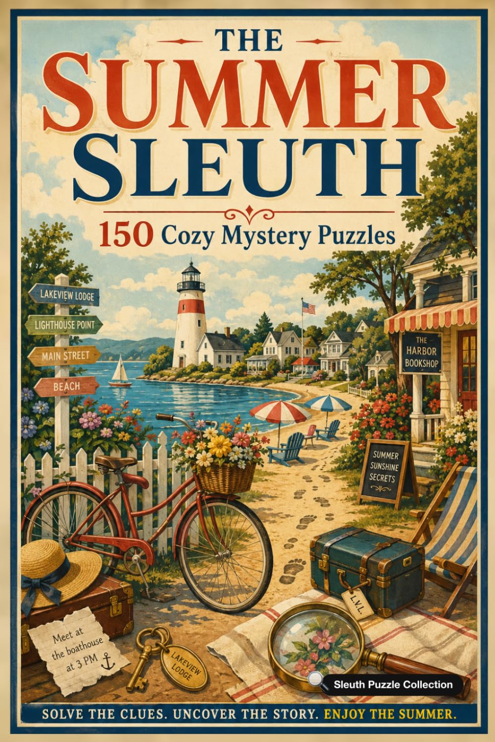 The Summer Sleuth: 150 Cozy Mystery Puzzles to Solve the Killer, Victim, Weapon, and Crime Scene (The Seasonal Sleuth Series)