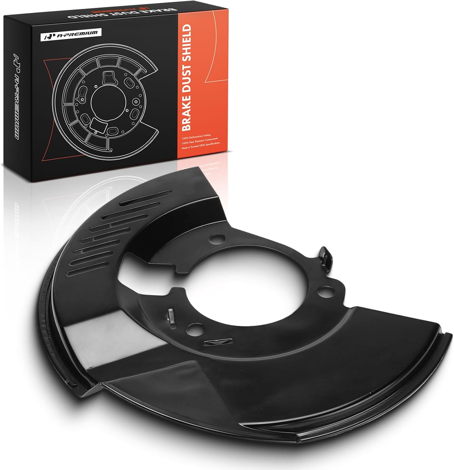 A-Premium Front Passenger Side Brake Dust Shield Compatible with Chevrolet & GMC & Oldsmobile Models - Blazer 1997-2005, Jimmy 1998-2005, S10 1998-2004, Bravada 1997-2001, Sonoma 1998-2004
