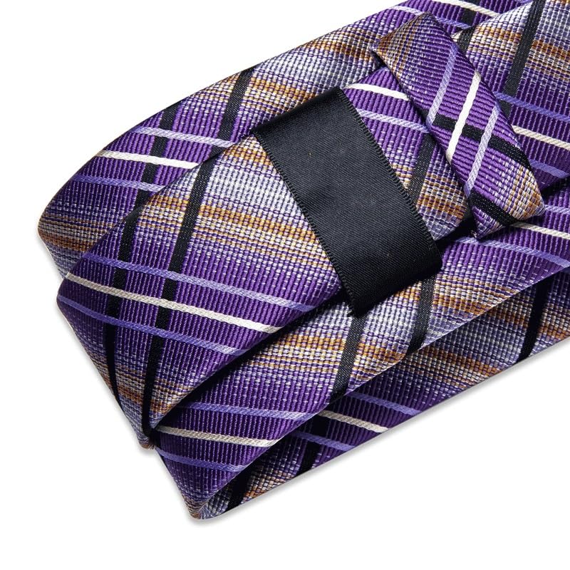 Corbata de seda para hombre con set y accesorios miniatura 5