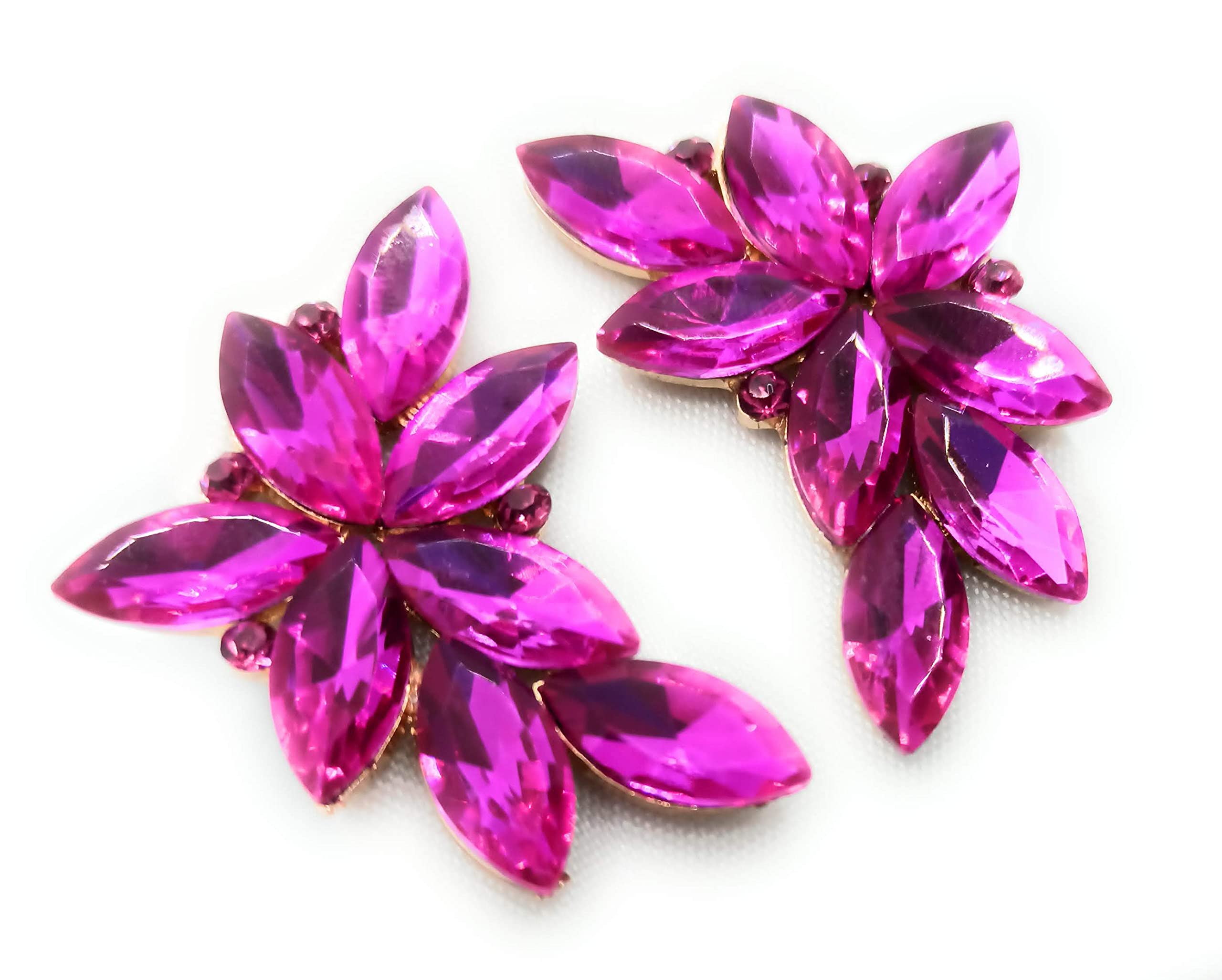 Pendientes largos grandes mujer bisutería alta gama cristales de colores espectaculares fiesta boda