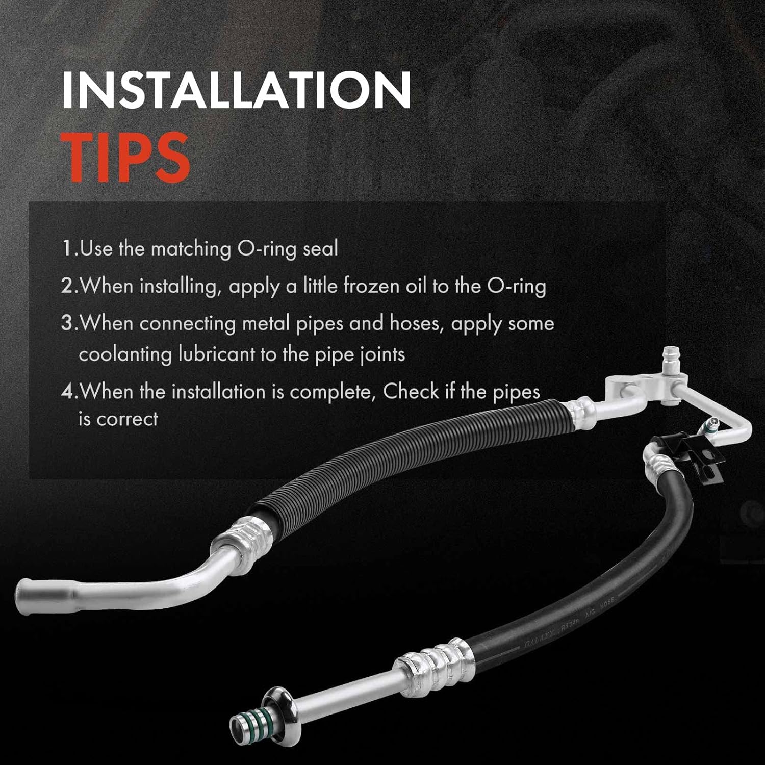 A-Premium A/C Suction and Discharge Line Hose Assembly Compatible with Jeep Wrangler 1997-1998 2.5L, TJ 1997 2.5L