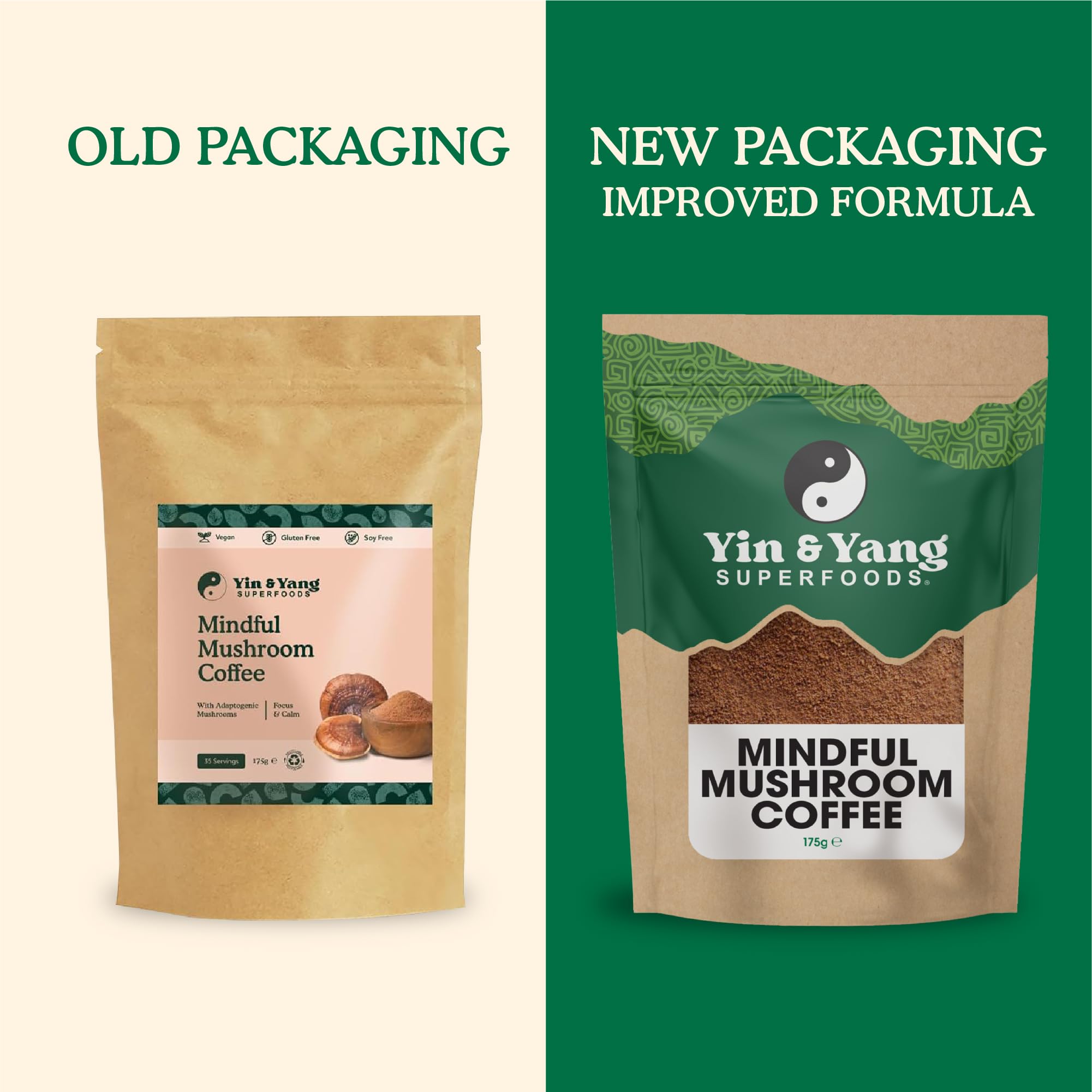 Mushroom Coffee 175g, By Yin & Yang Superfoods (35 Servings - View #13