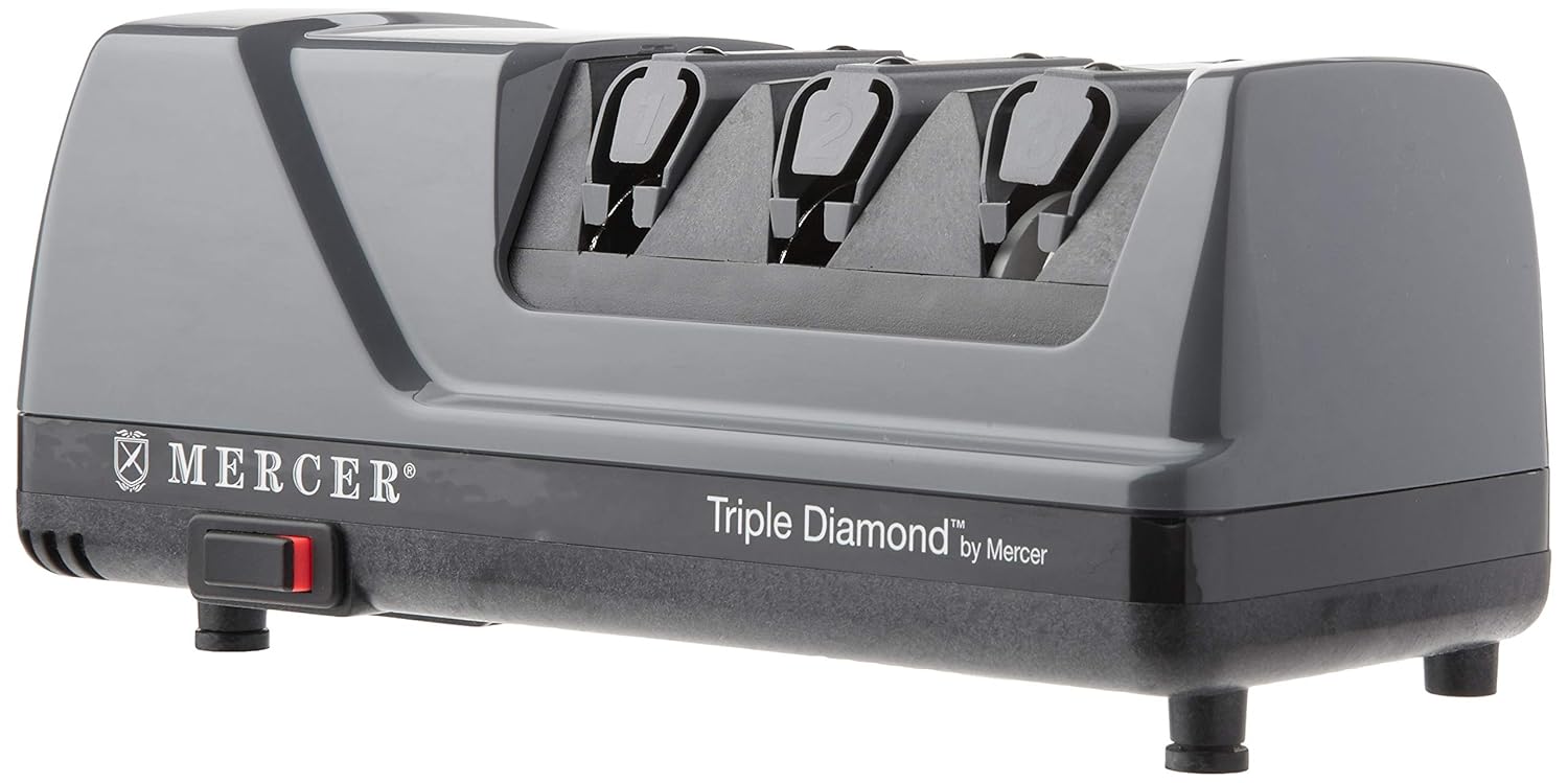 Mercer Culinary Triple Diamond 3 Stage Electric Knife Sharpener