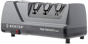 Mercer Culinary Triple Diamond 3 Stage Electric Knife Sharpener
