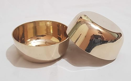 Miniatura 5 de Pure Source India Kansa Thali Set - 6 piezas, dorado