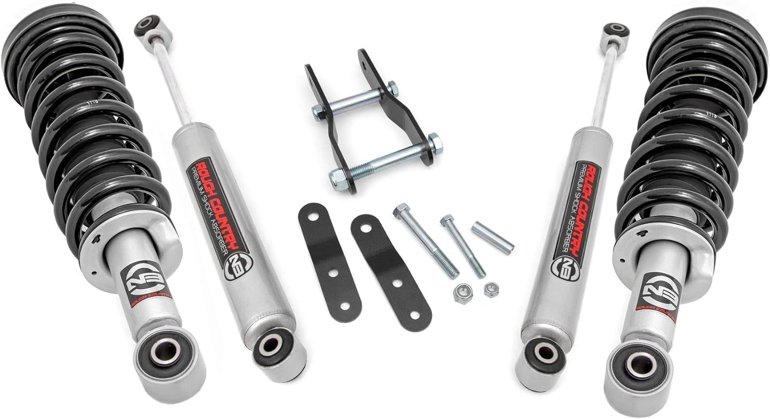 Rough Country 2.5" Suspension Lift Kit with N3 Struts & N3 Rear Shocks for Toyota Tacoma (1996-2004)