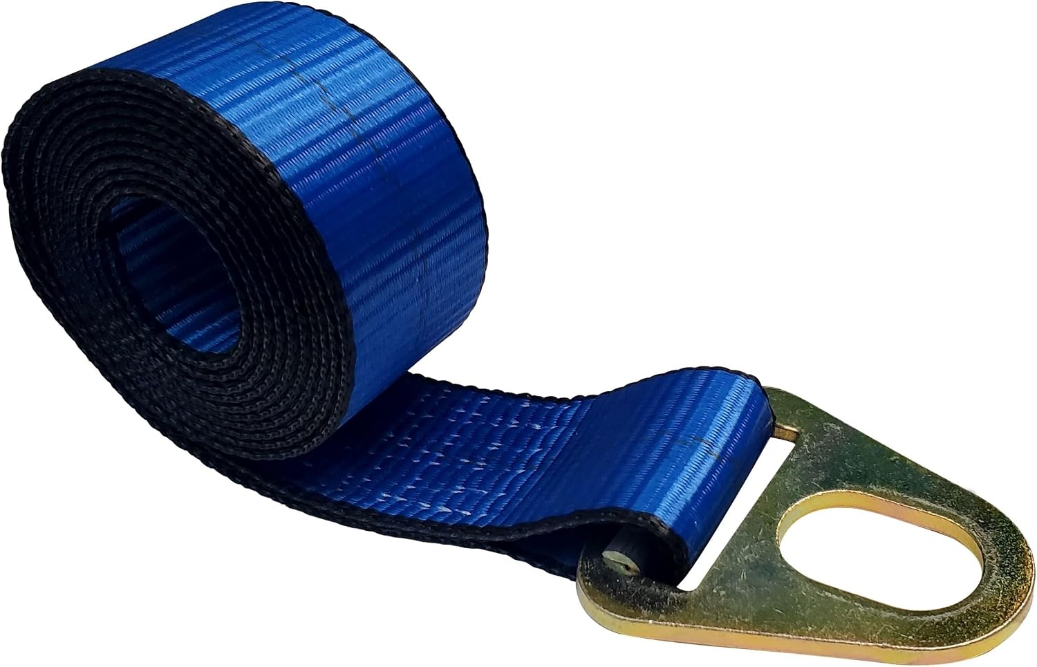 Mega Cargo Control 2 in x 10 ft Grab Plate Wheel Lift Key Hole Lasso Strap & Recovery, Auto Tie Down for Trailer, Tow Truck, & Hauling (Yellow, 6 - Pack)