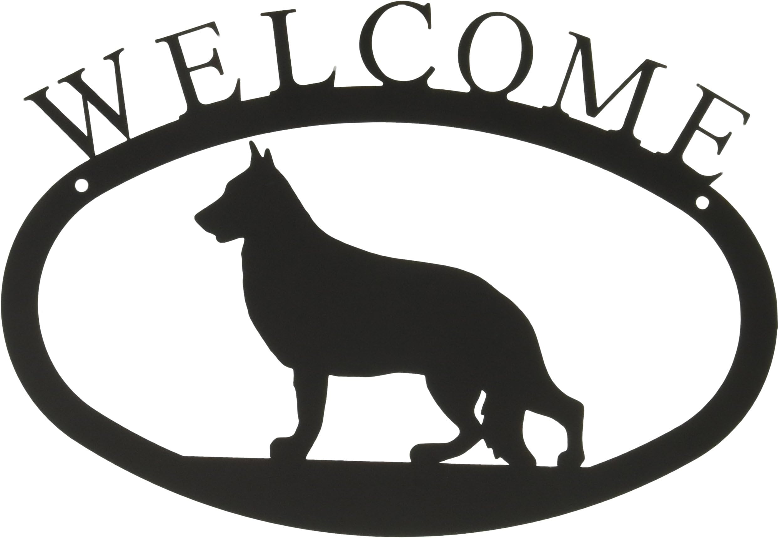 11 Inch German Shepherd Welcome Sign Small