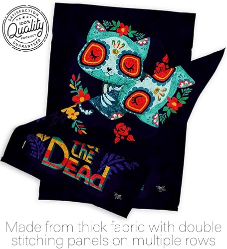 Miniatura 7 de Dia De Los Muertos Decoraciones Otoño Día de Muertos Decoración Habitación Hogar Mexico Mexicanos Ourdoor Interior Halloween Bandera Tapiz Césped