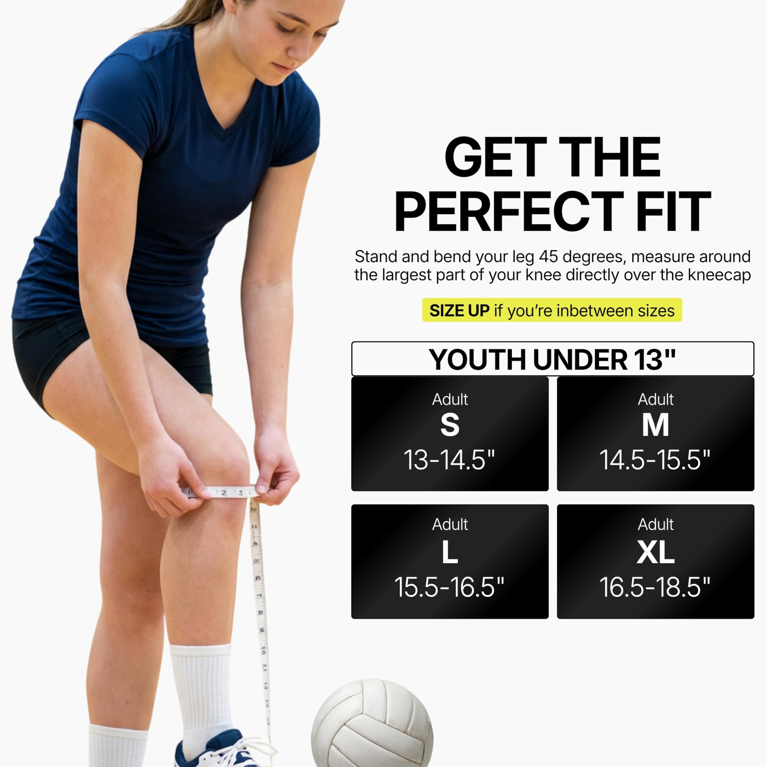 Under Armour Volleyball-Knieschützer, leicht, langlebiger Schutz auf dem Platz, Größen für Jugendliche und Erwachsene