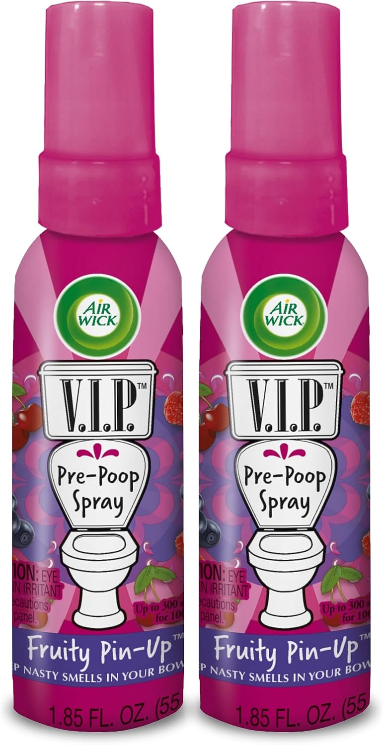 Air Wick V.I.P. Pre-Poop Spray, Fruity Pin-Up, 1.85 Oz (Pack of 2)