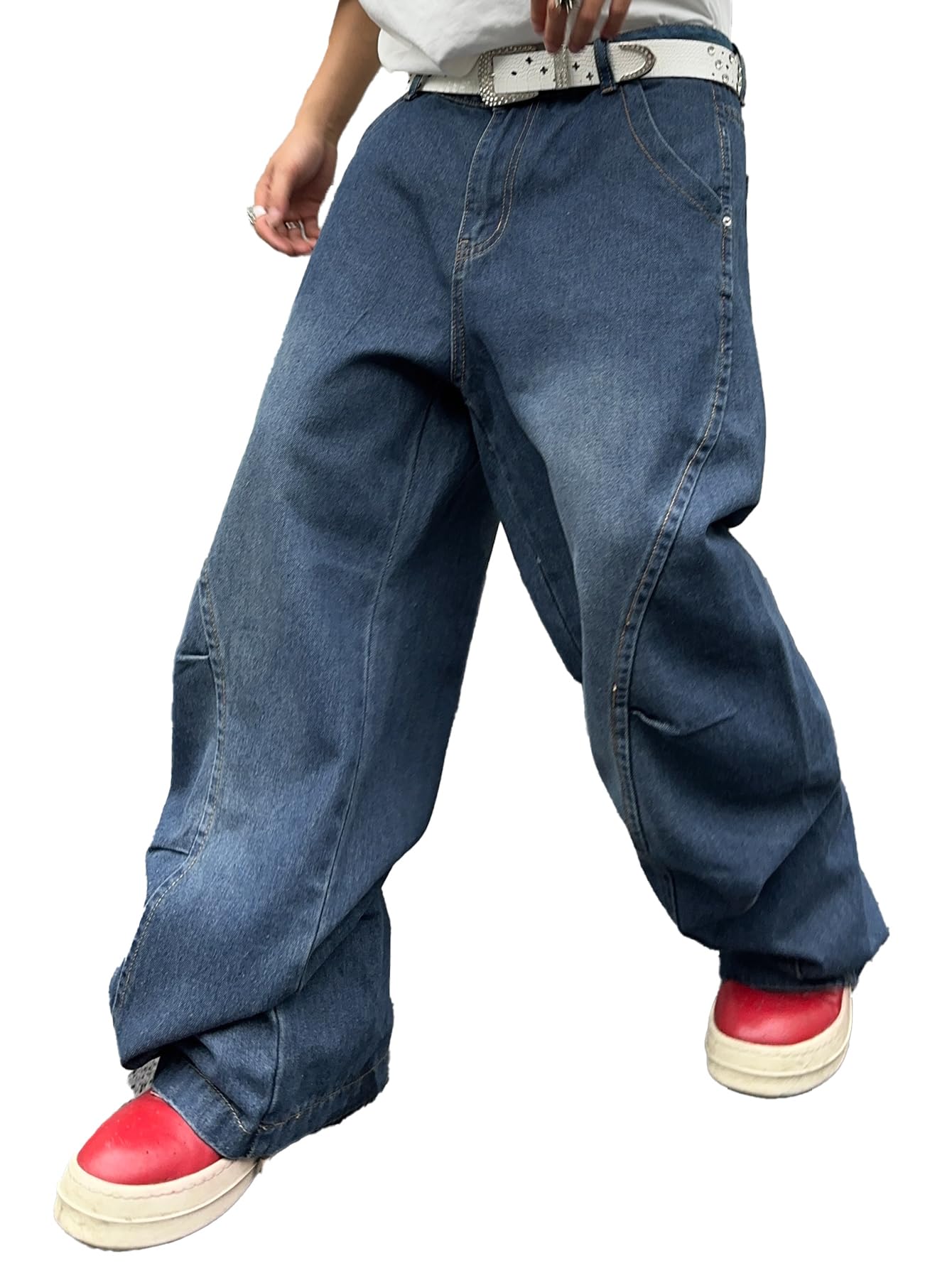 【HI FI FNK】 Pannel Wide Denim HI FI FNK】Koa Line Wide Denim