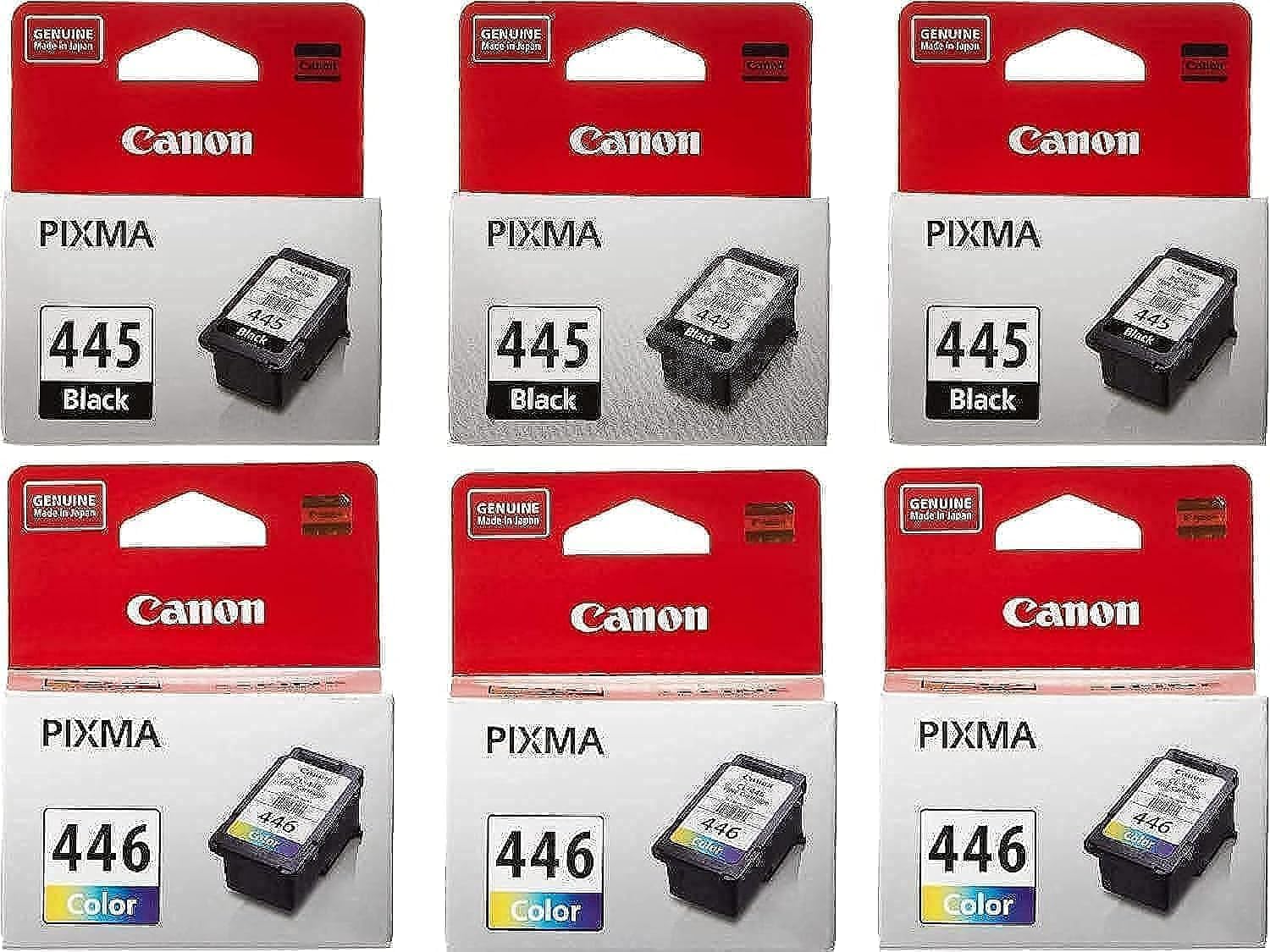 Canon PG-445/CL-446 BK/C/M/Y Ink Cartridge Multipack - 3 Pack, Black, Medium