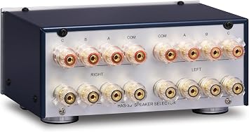 Audio Design Speaker Selector HAS-3S Pro 3 Pair Speaker Switch with BTL Amplifier